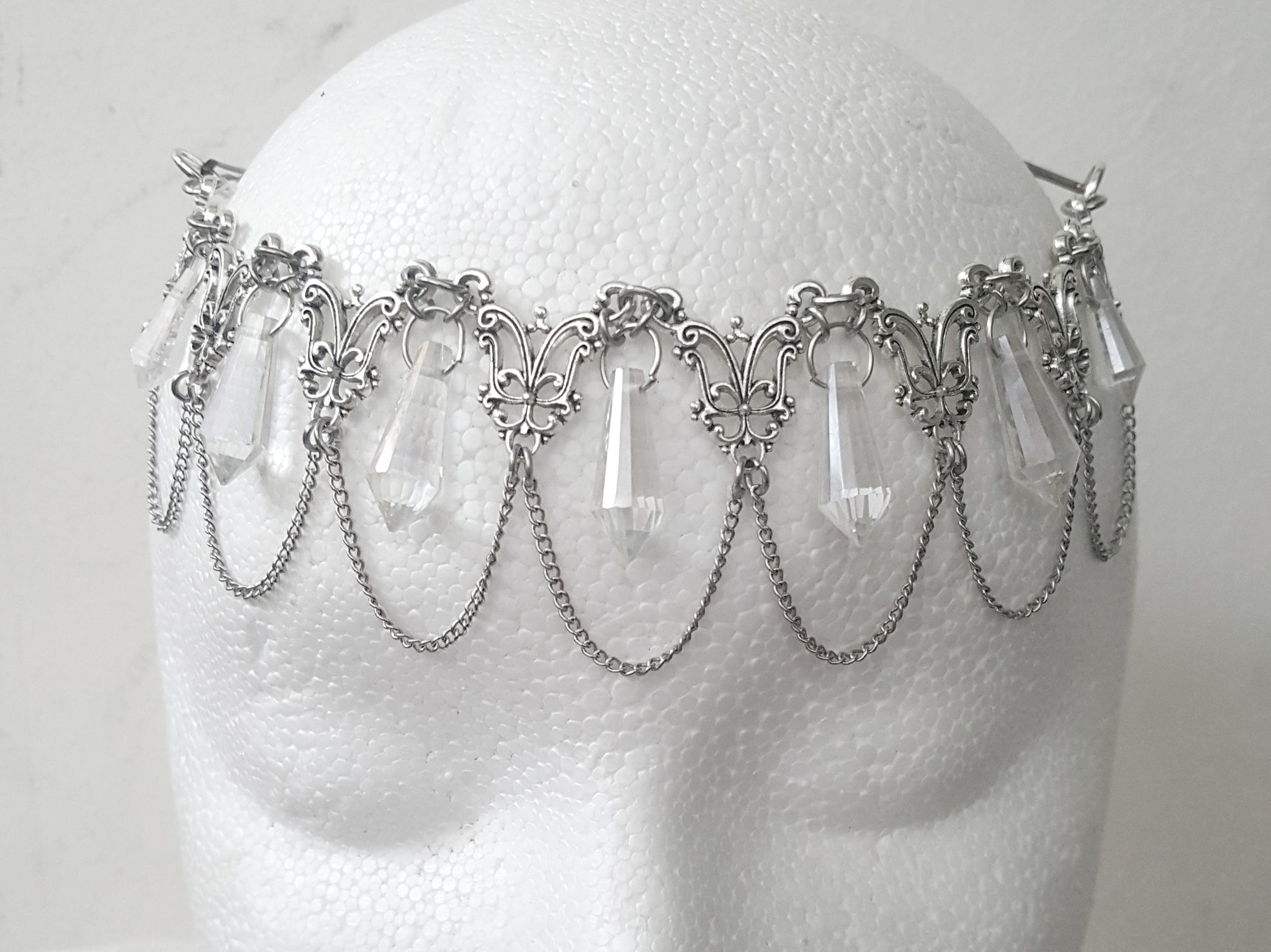 Whimsical Fairy Crown Bridal Hair Jewelry - DRAVYNMOOR