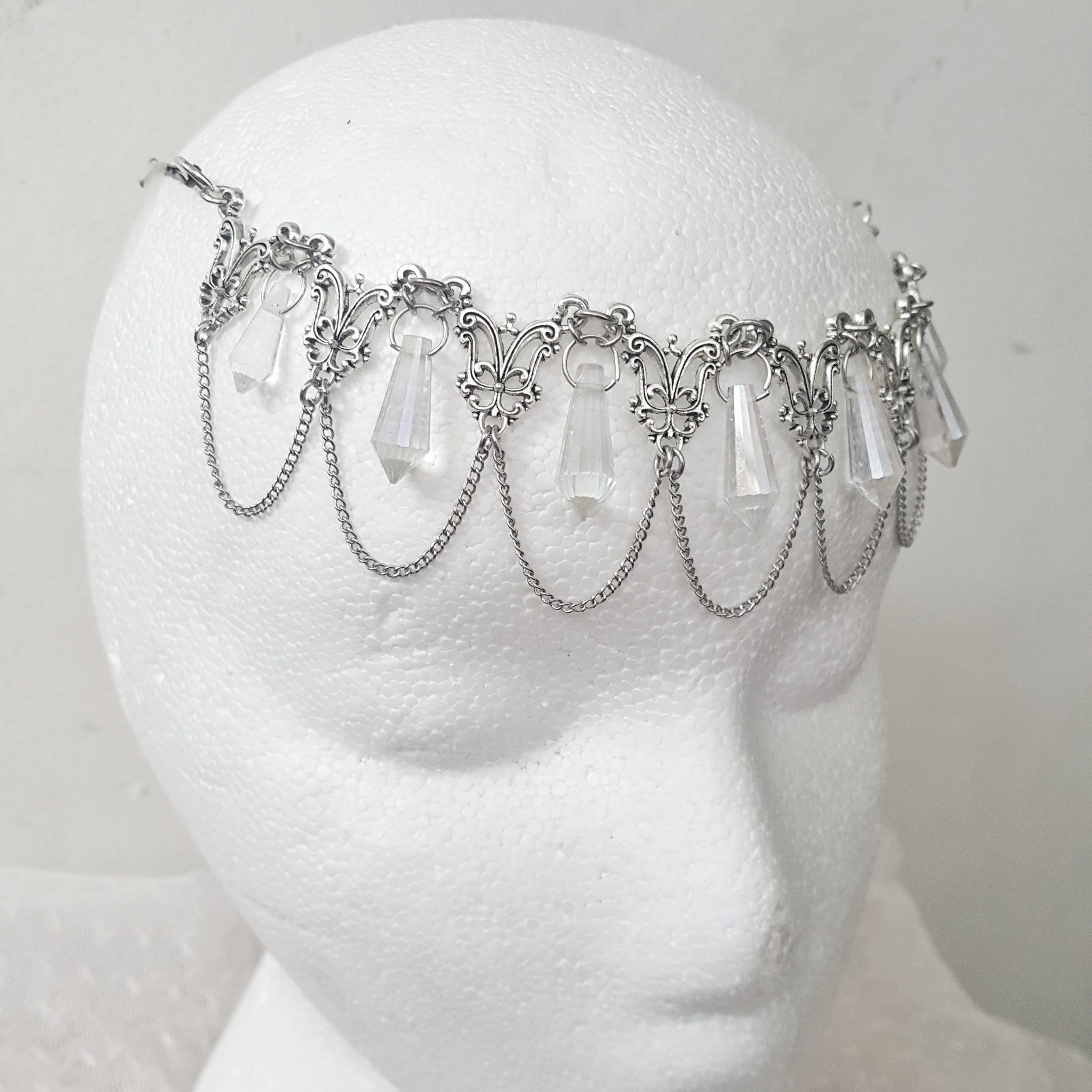 Whimsical Fairy Crown Bridal Hair Jewelry - DRAVYNMOOR