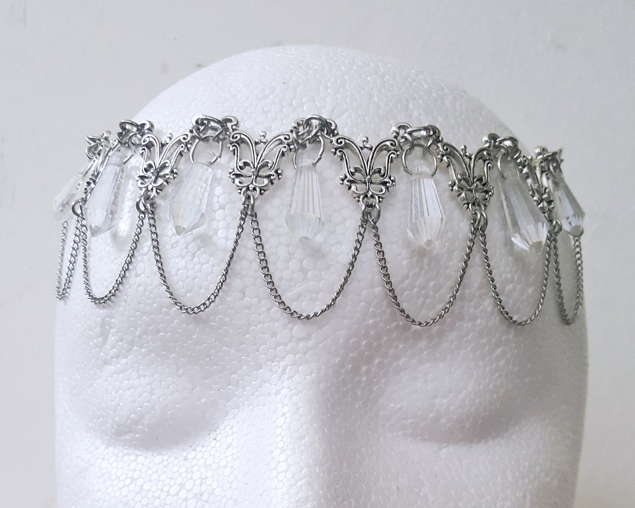 Whimsical Fairy Crown Bridal Hair Jewelry - DRAVYNMOOR