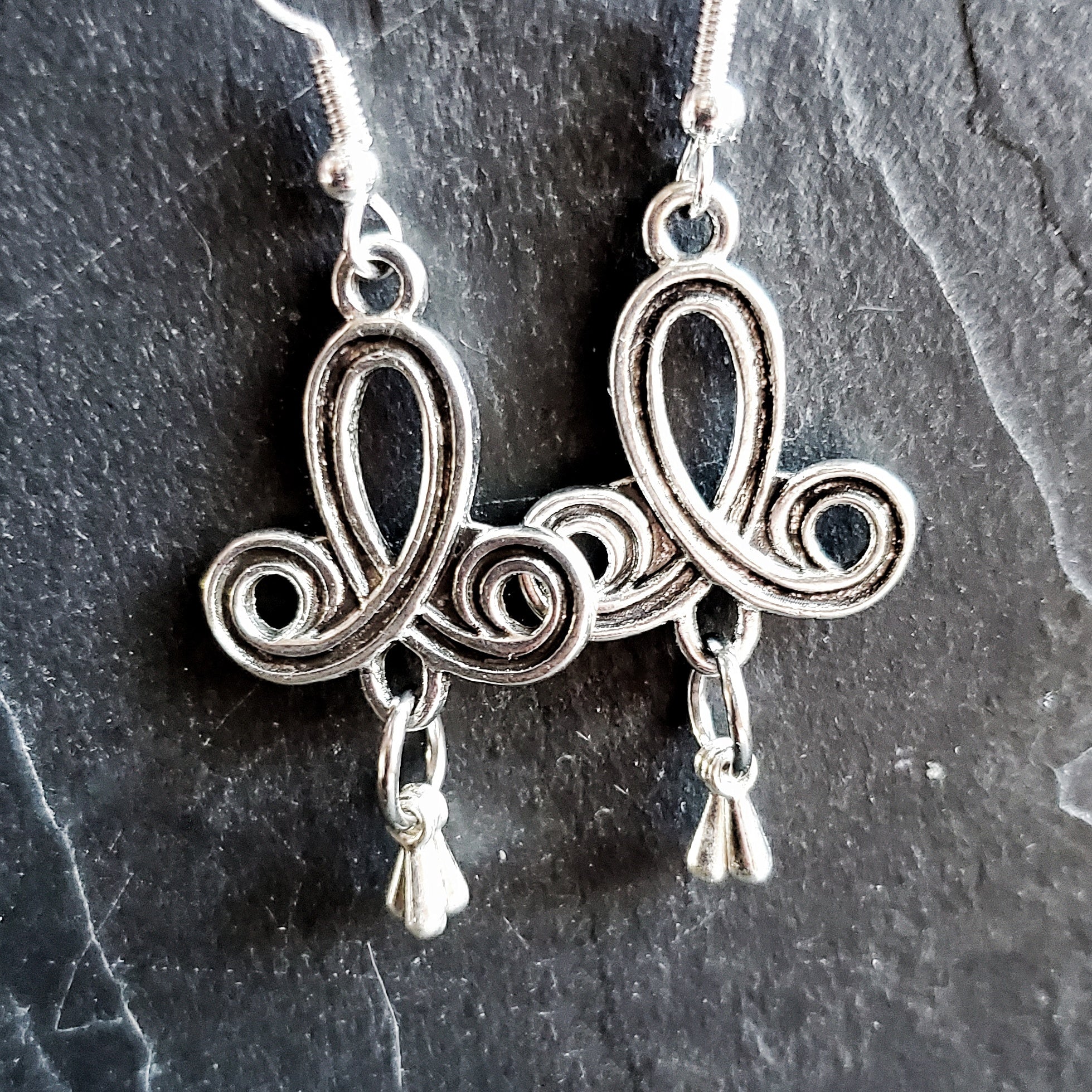 Silver Fleur Earrings