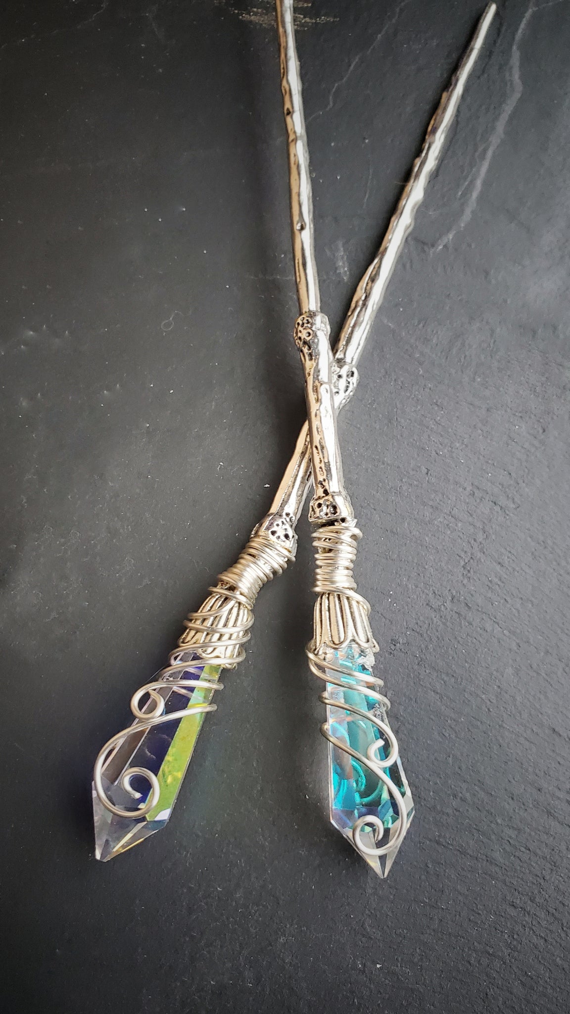 Aura Prism Witch Sticks Hair Stick Magic Wand