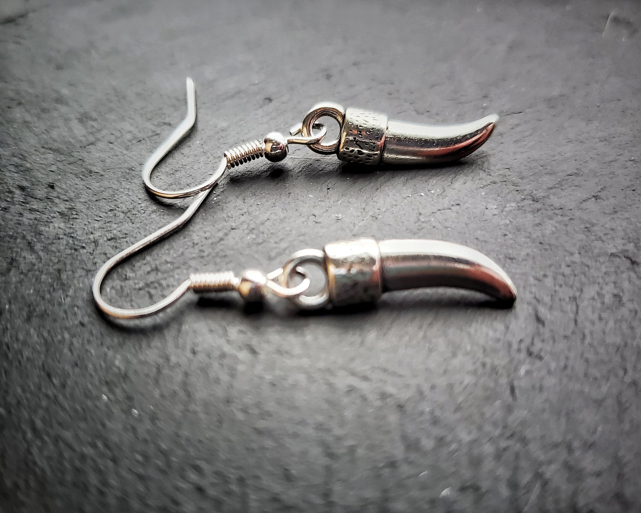 Silver Claw Earrings