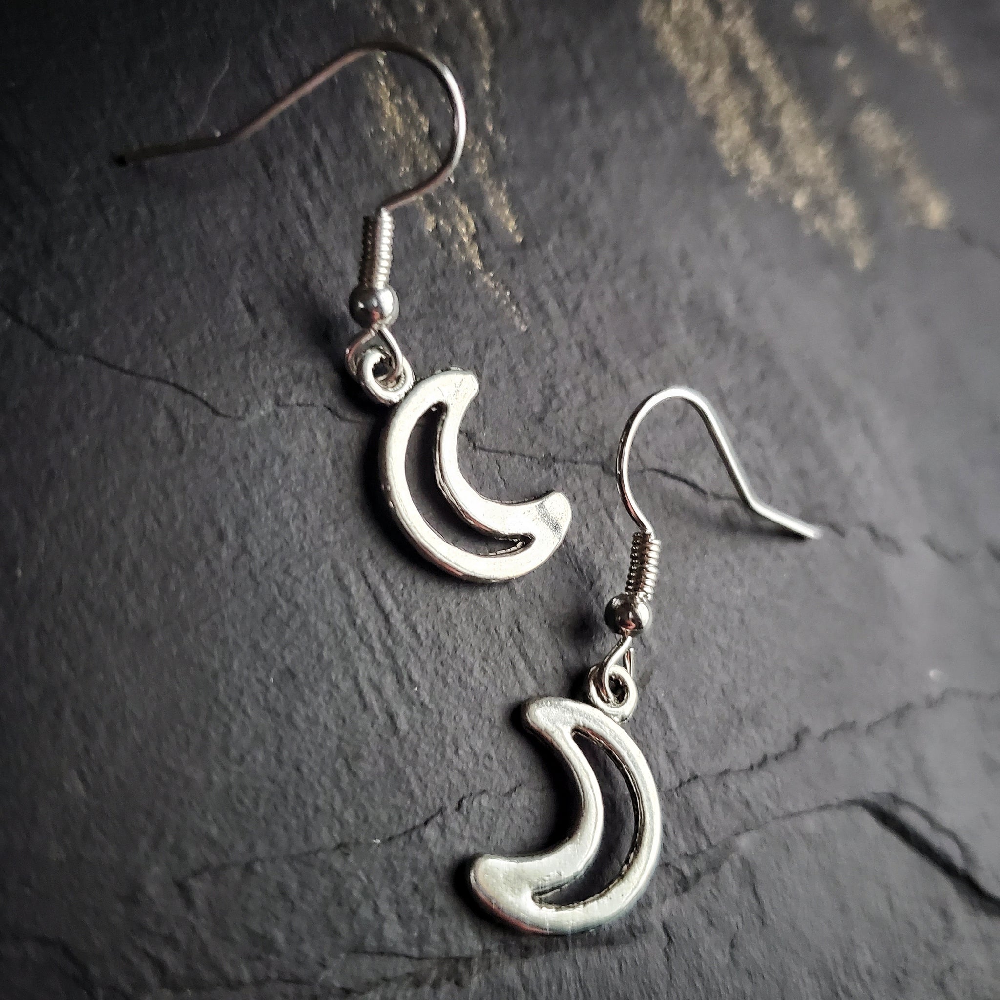Crescent Moon Earrings Witch Jewelry