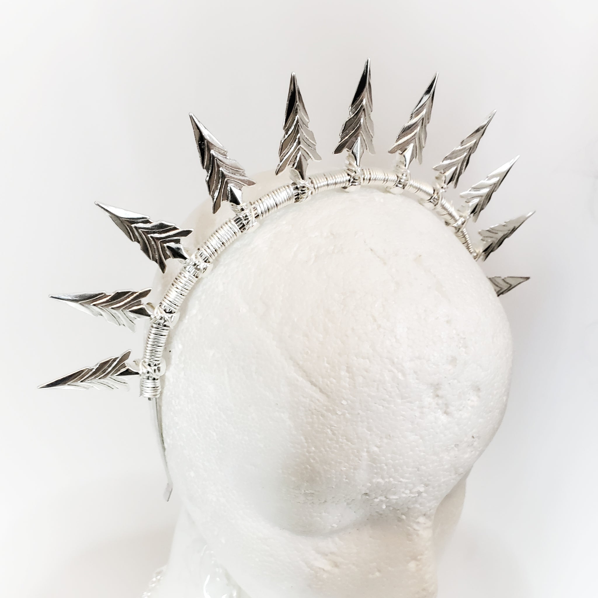 Arrow Head Spike Crown Archer Headband