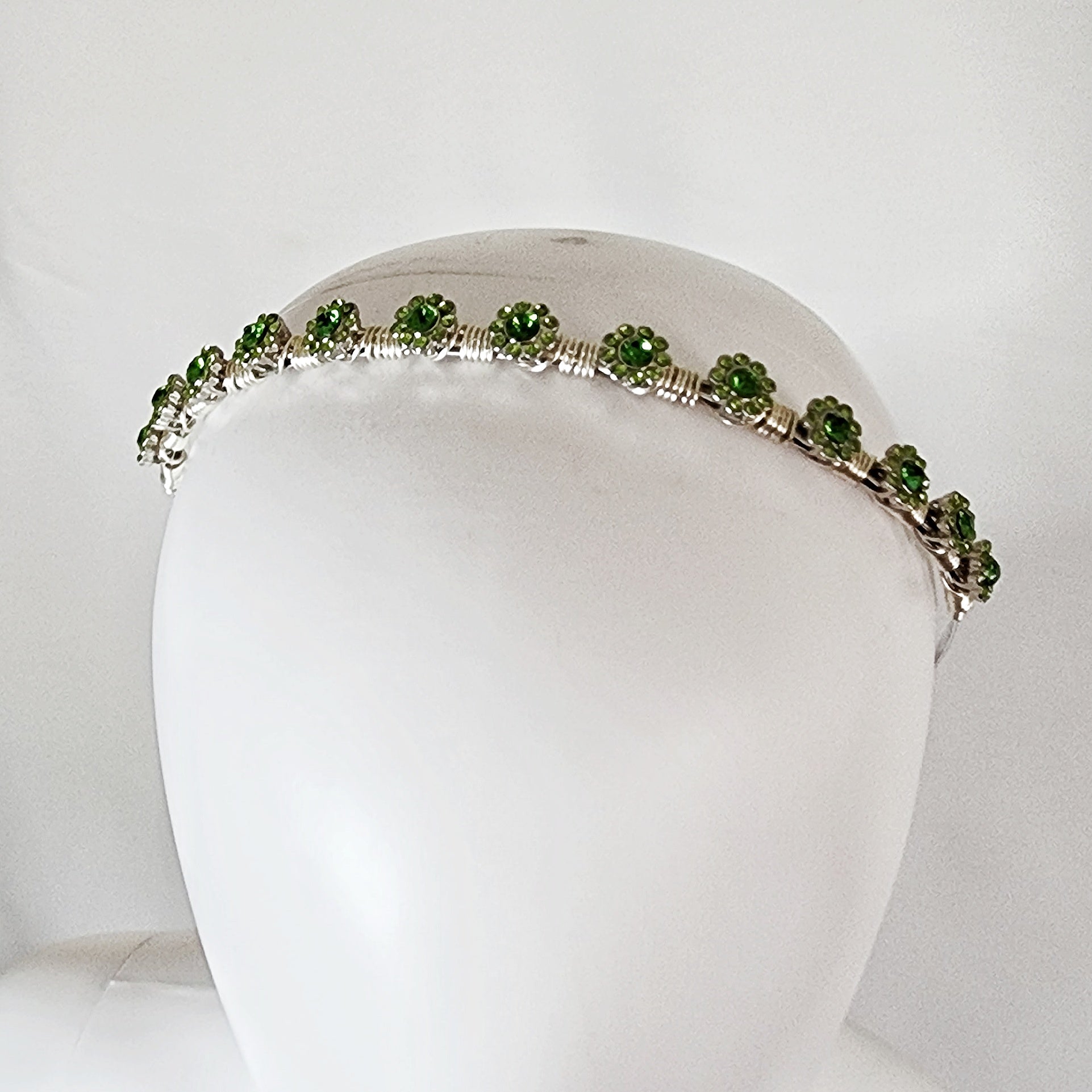 Tiny Rhinestone flower Tiara Headband Crown