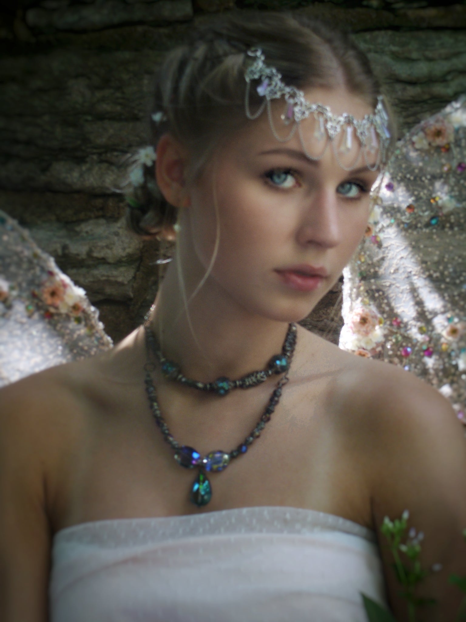 Whimsical Fairy Crown Bridal Hair Jewelry - DRAVYNMOOR