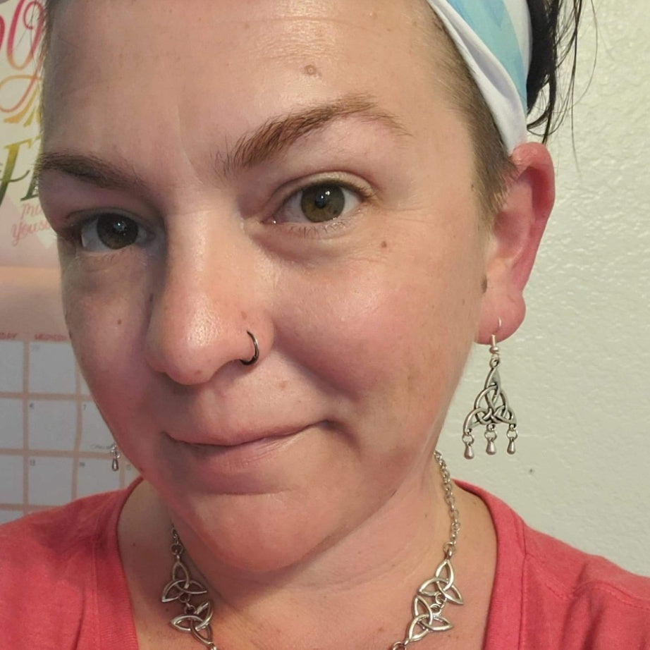 Celtic Triquetra Earrings Wiccan Jewelry