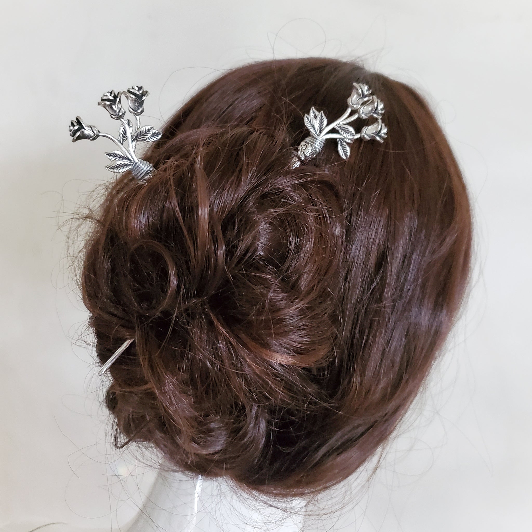 Roses Hair Sticks Romantic Hair Jewelry