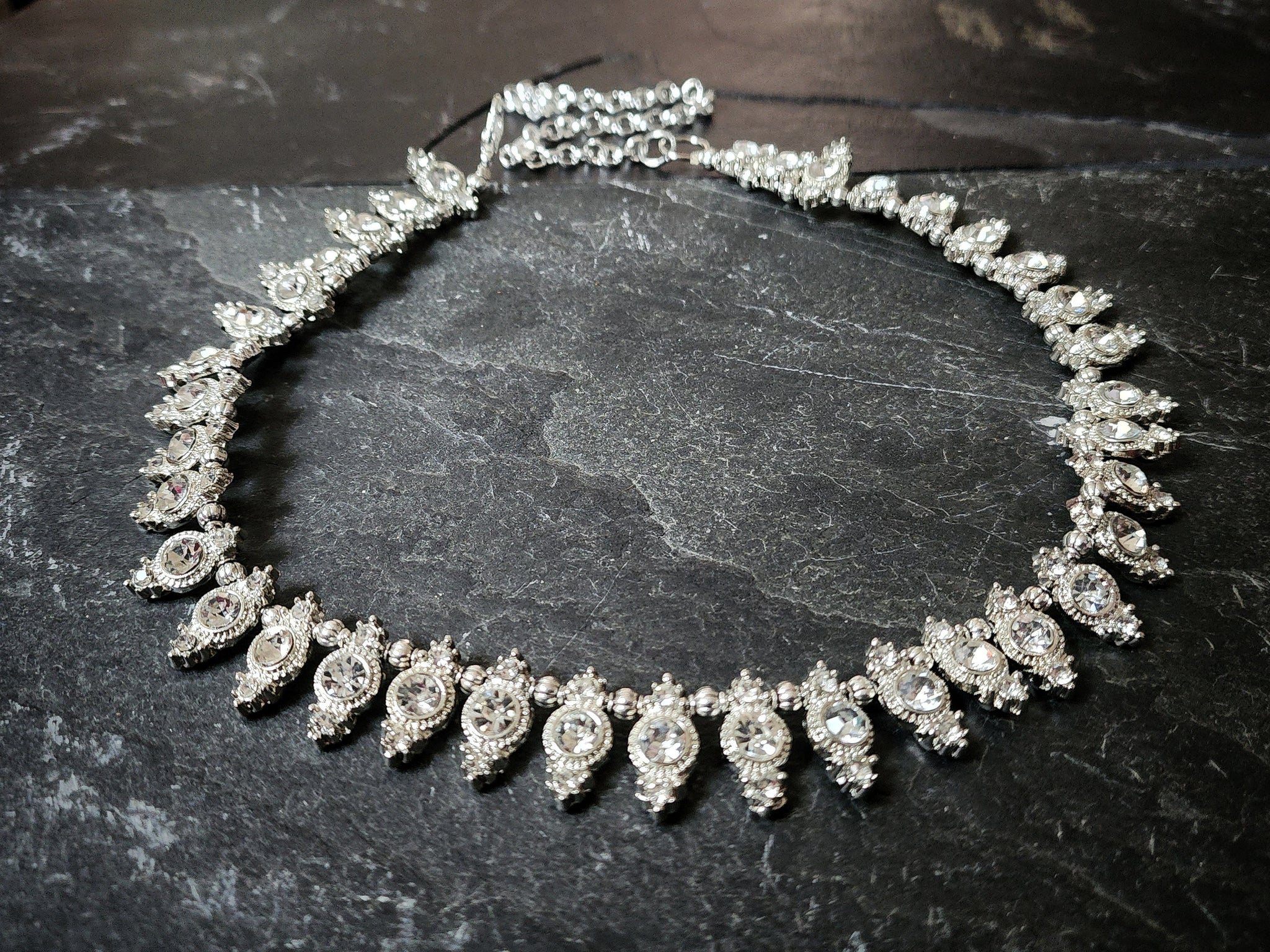 Royal Rhinestone Collar Necklace Fantasy Jewelry