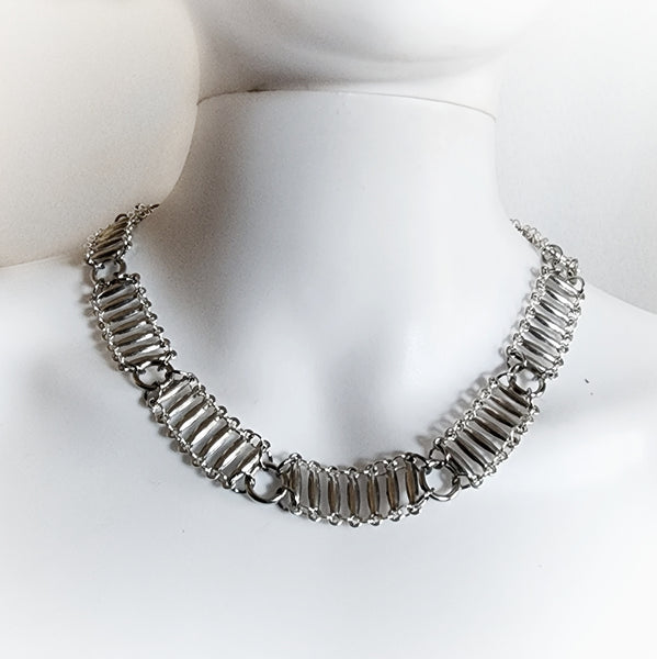 Behind Silver Bars Necklace
