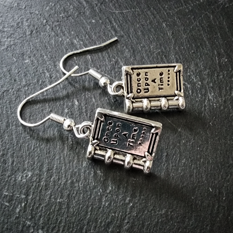 Once Upon A Time Book Earrings