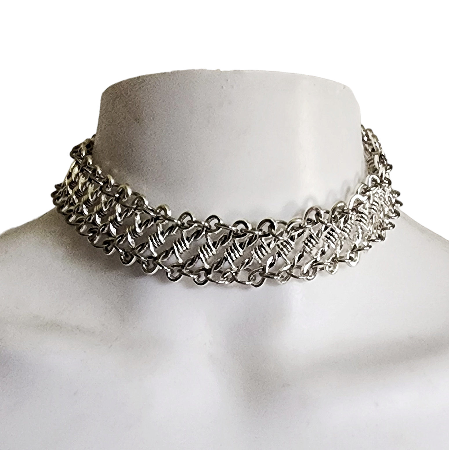 Barbed Wire Choker Necklace