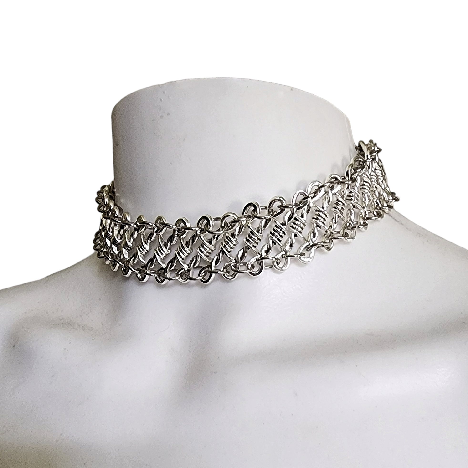 Barbed Wire Choker Necklace