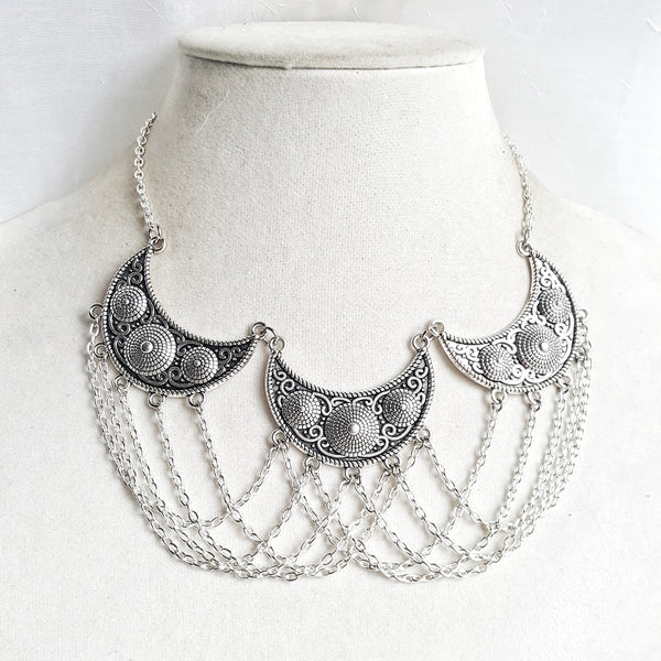 All Chained Up Medieval Necklace Moon Goddess – DRAVYNMOOR