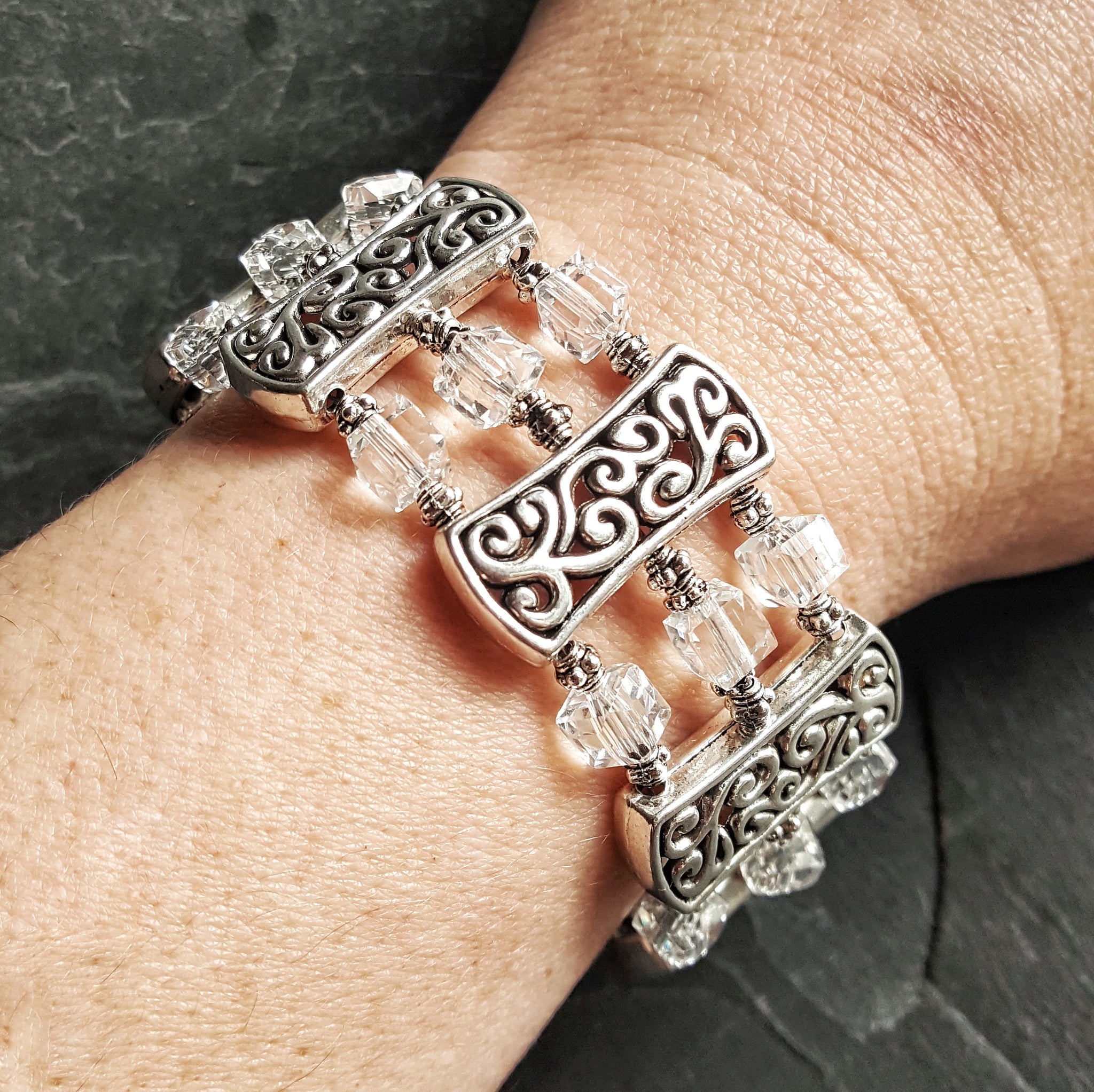Crystal Bracelet Vine Celtic Jewelry - DRAVYNMOOR