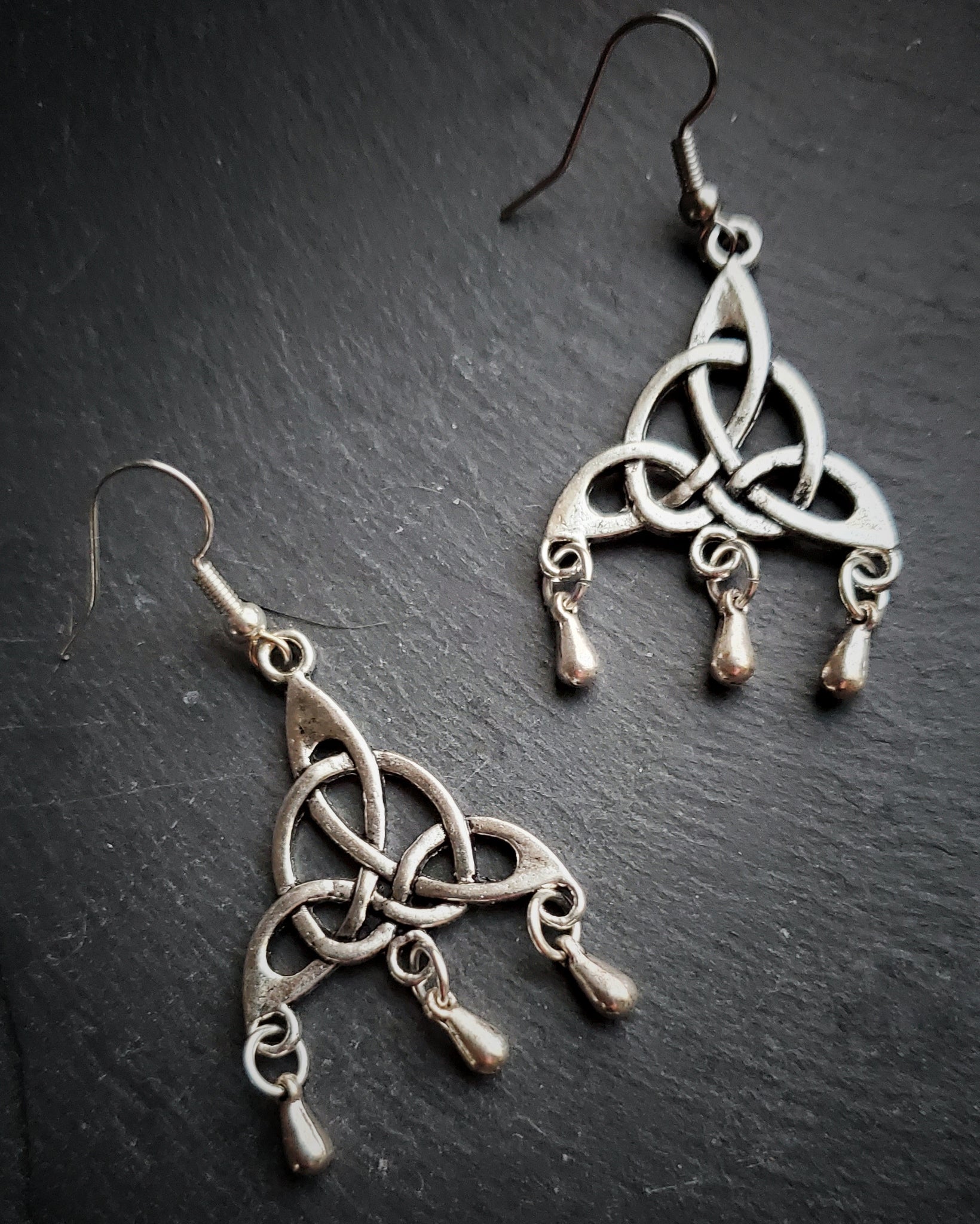 Celtic Triquetra Earrings Wiccan Jewelry