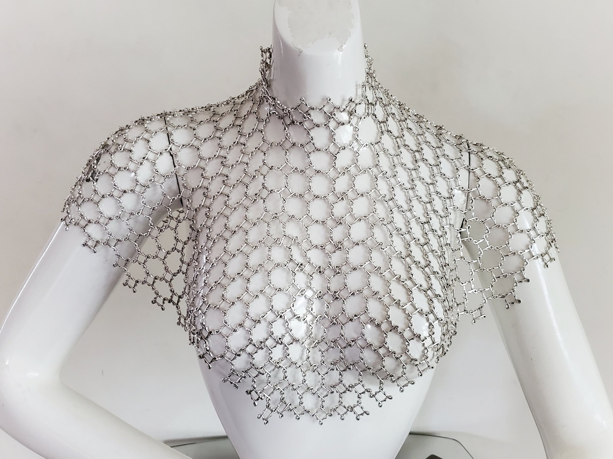 Vine Chainmaille Queens Armor Necklace Hauberk