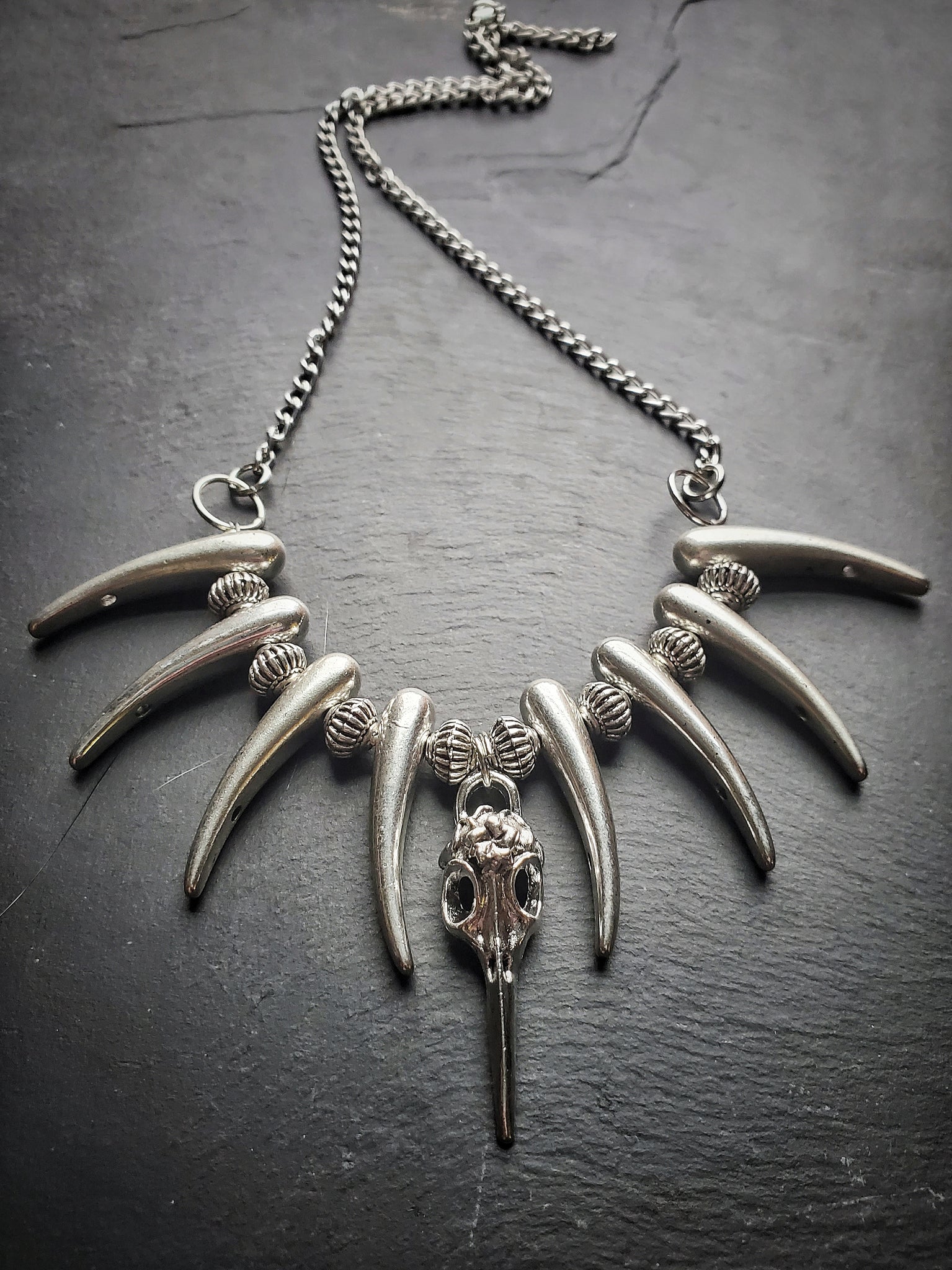 The Phoenix Necklace Goth Skull Jewelry