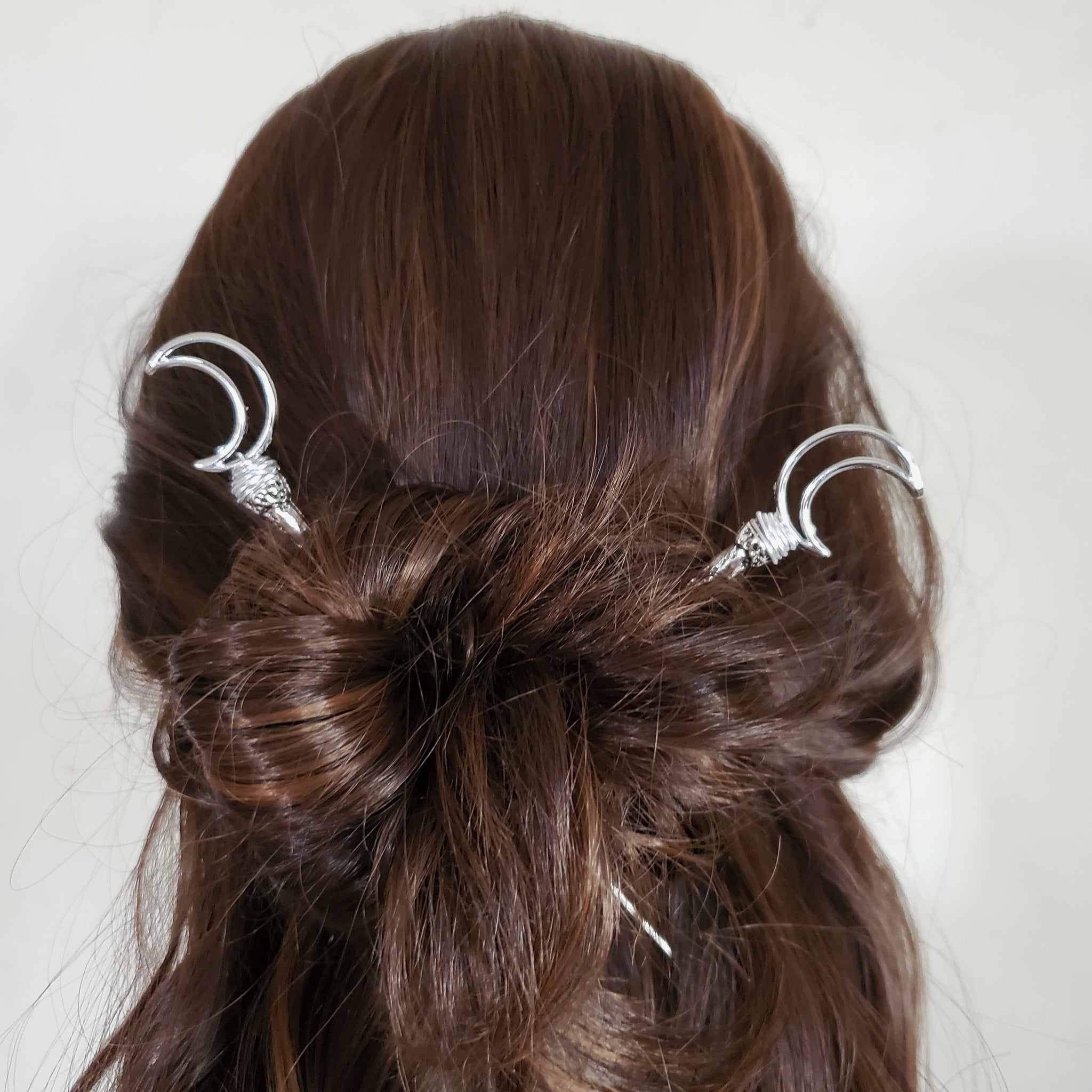 Crescent Moon Hair Sticks Witch Hair Jewelry