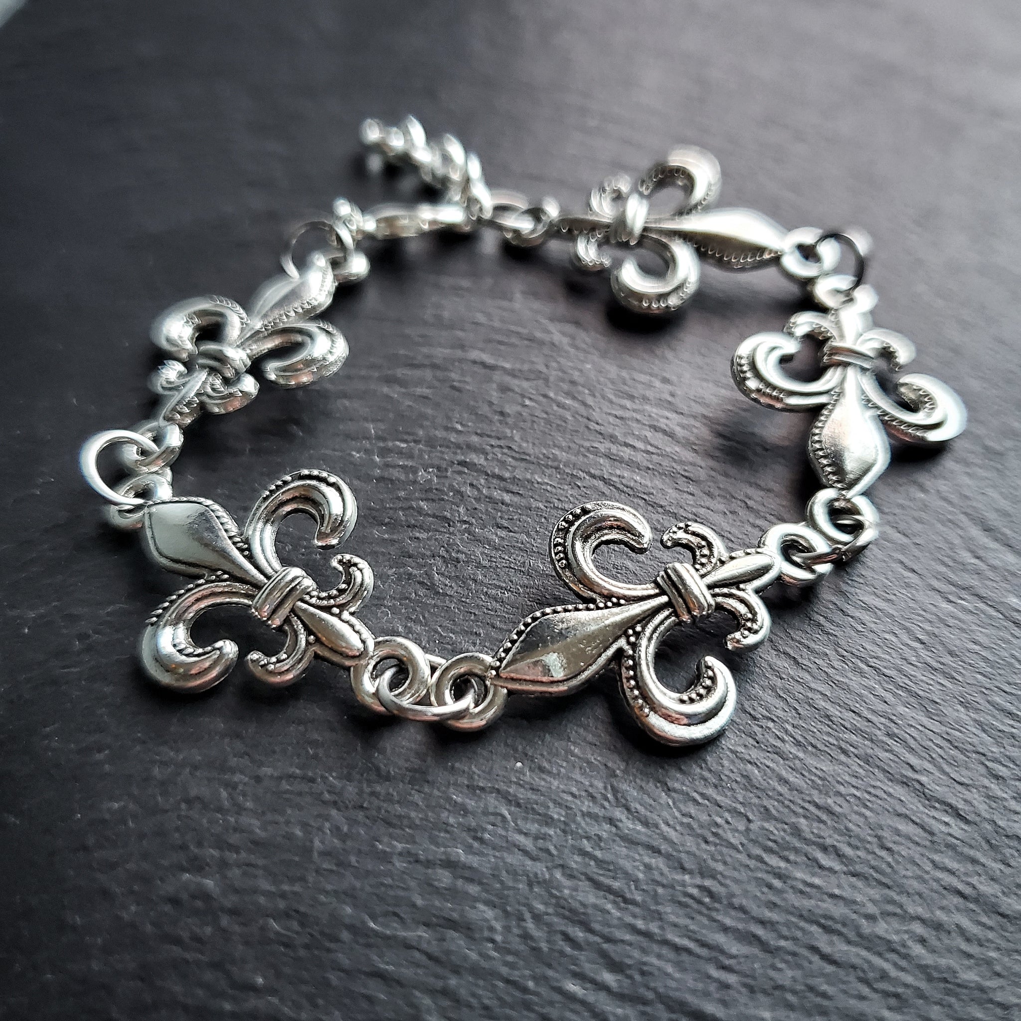 Fleur De Lis Bracelet Mardi Gras Jewelry