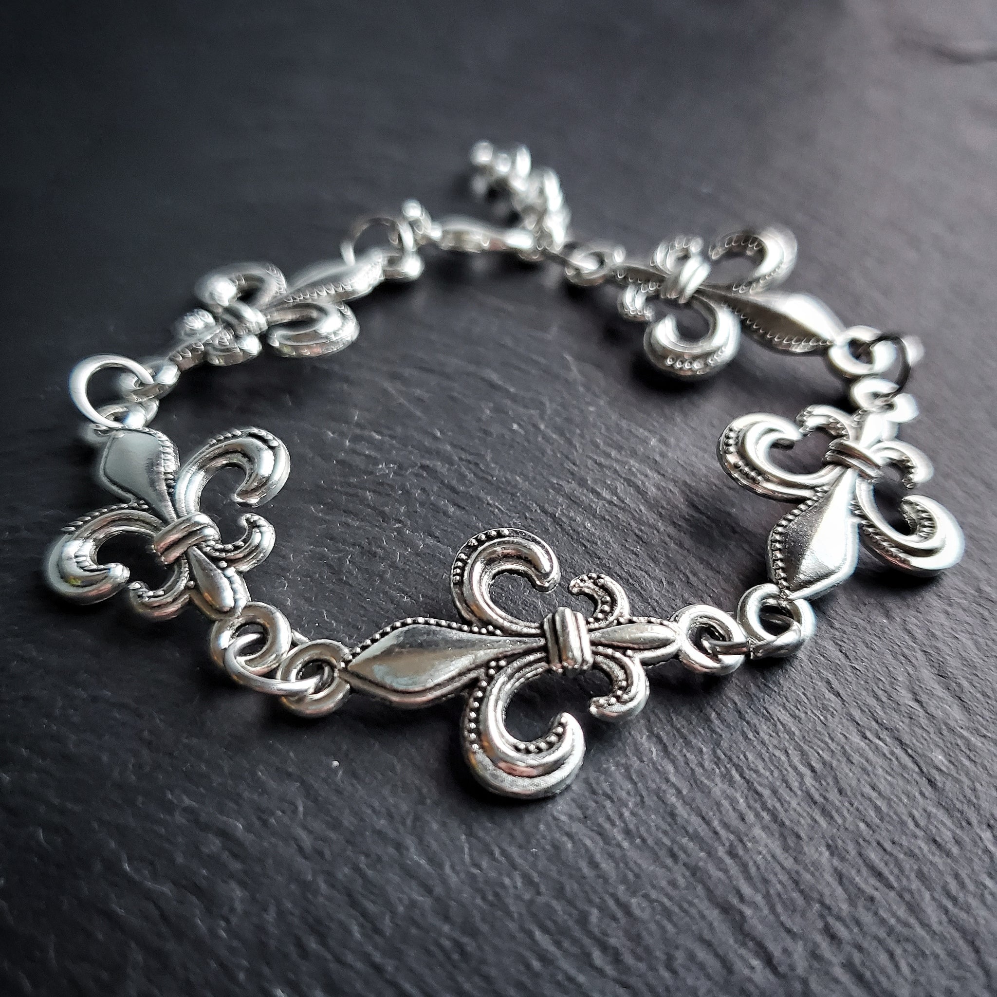 Fleur De Lis Bracelet Mardi Gras Jewelry