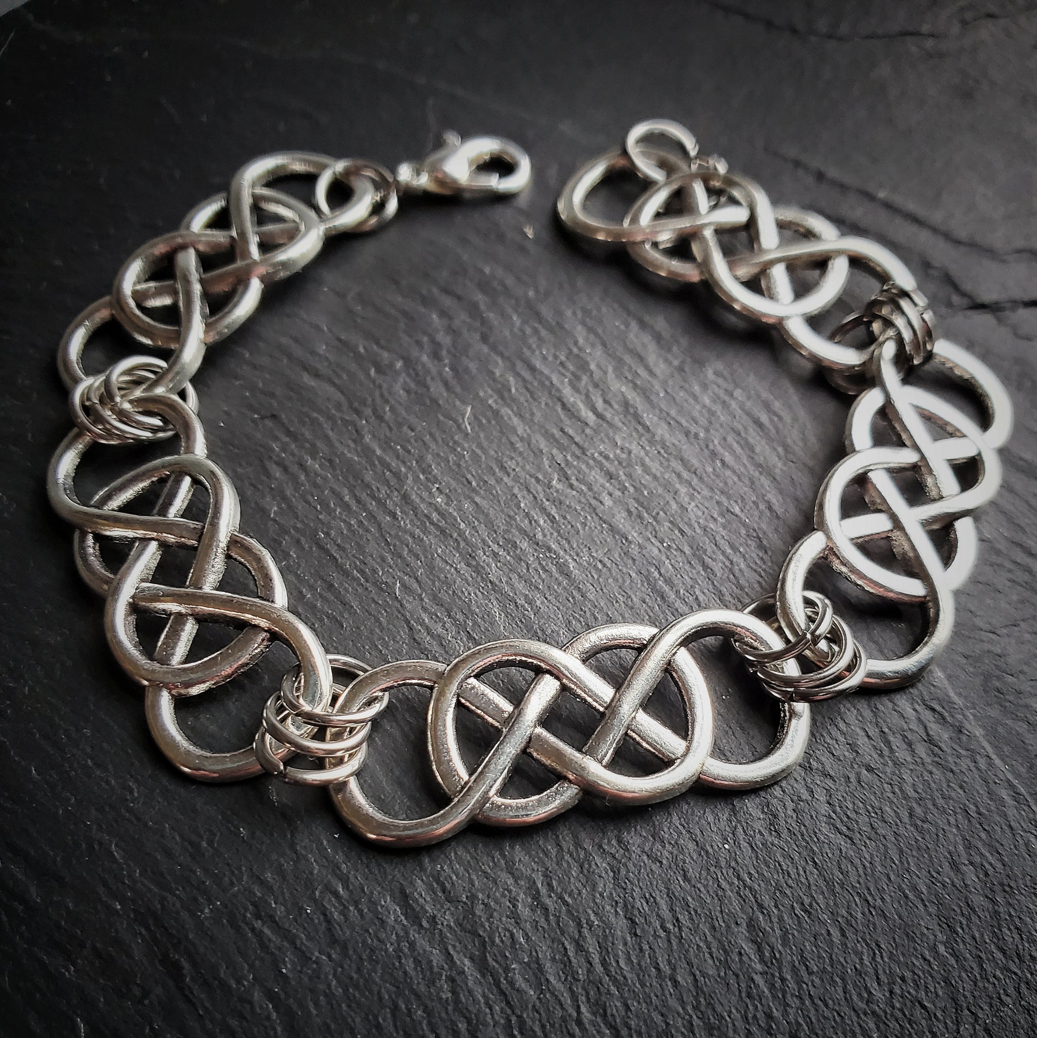 Celtic Infinity Link Bracelet Renaissance Festival Jewelry