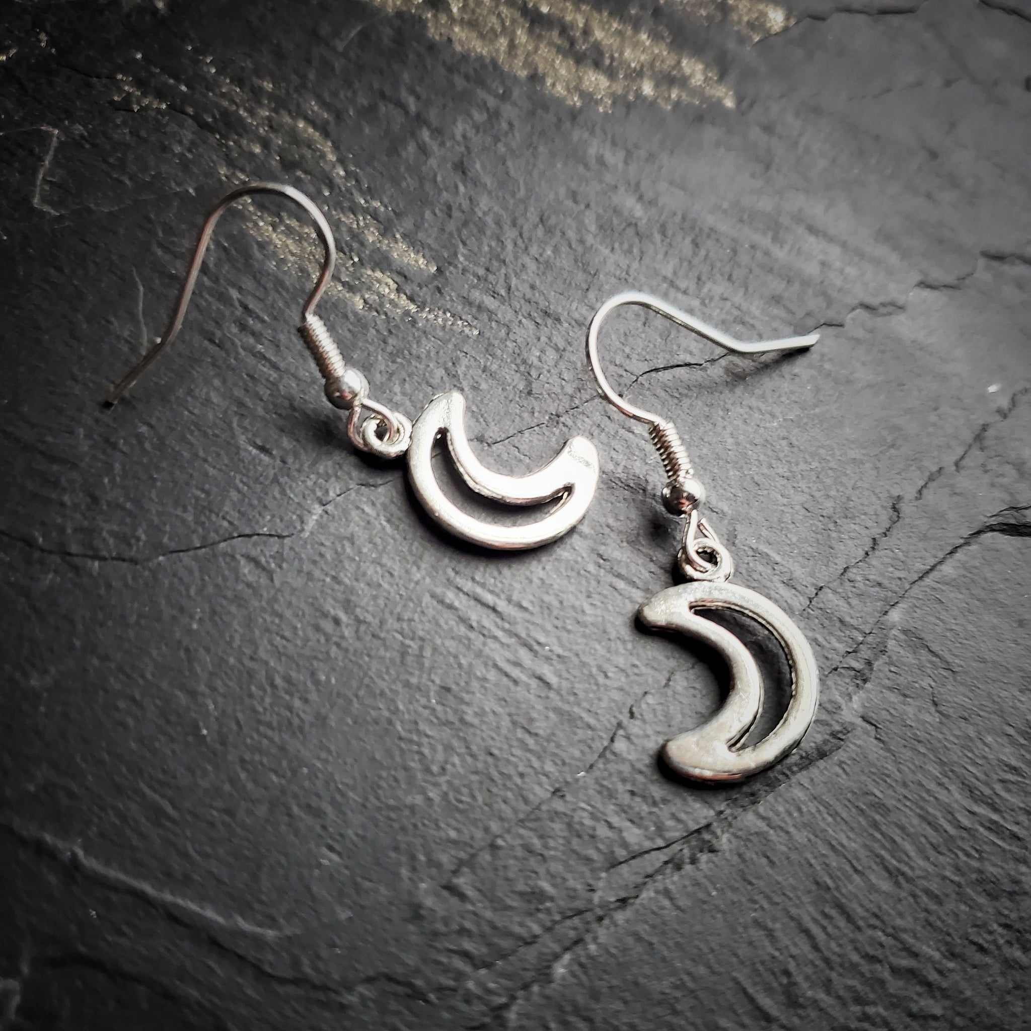 Crescent Moon Earrings Witch Jewelry