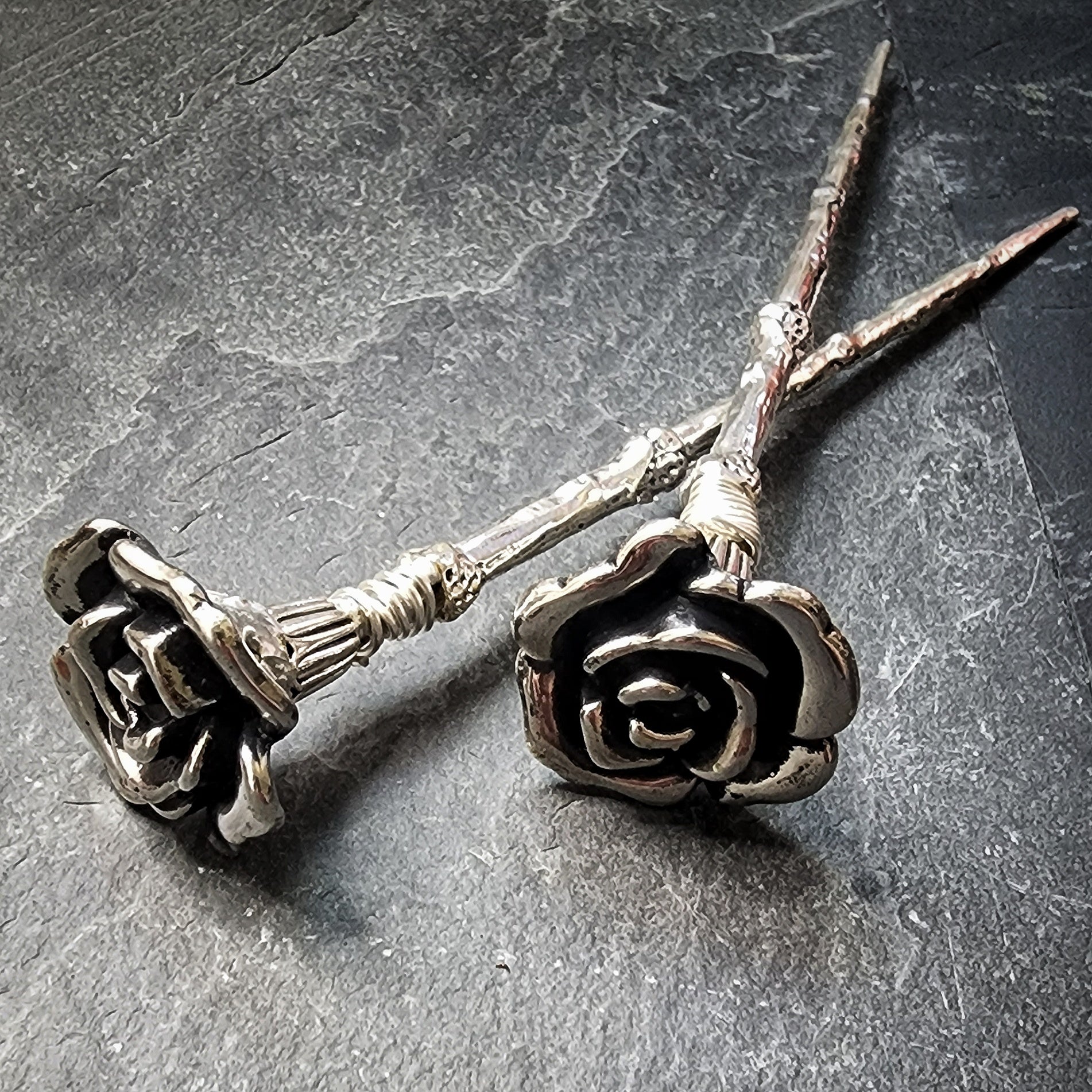 Big Rose Hair Sticks Romantic Hair Jewelry