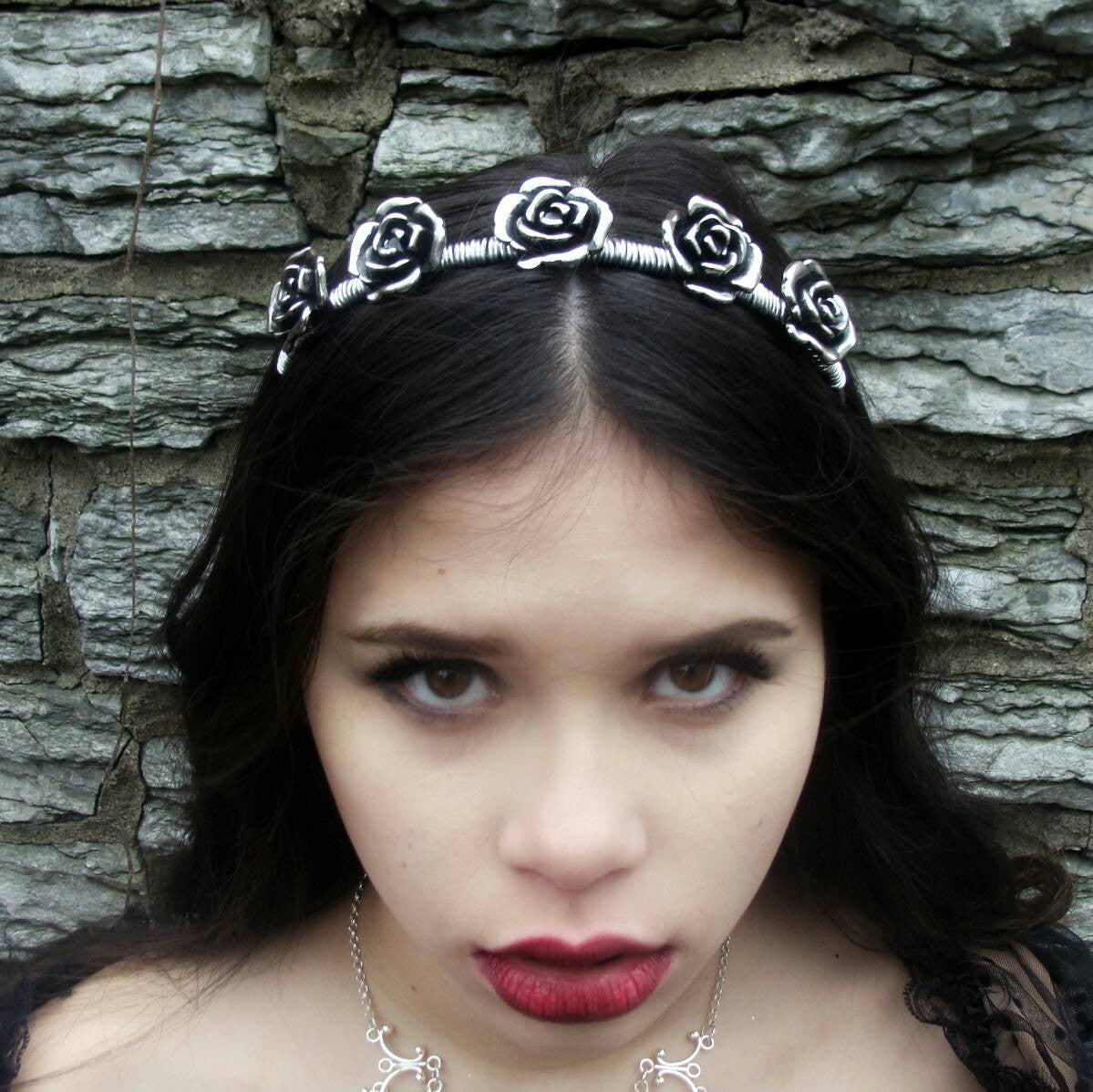 Gothic Rose Bracelet Victorian Fantasy Jewelry - DRAVYNMOOR